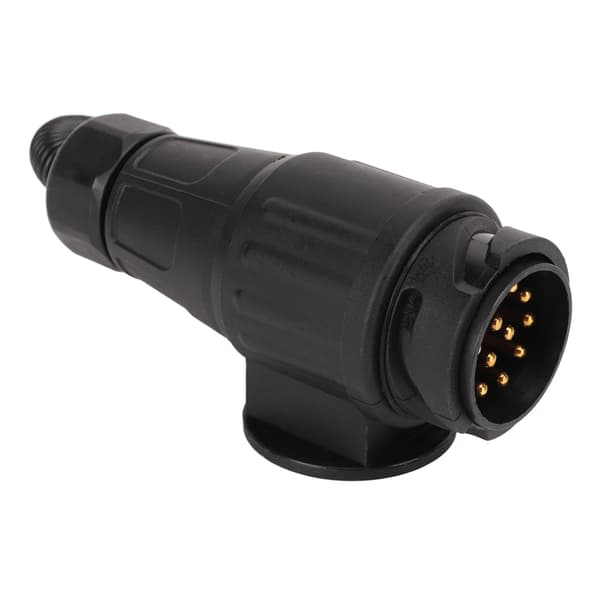 Traileradapter EU 13-vejs rund til US 4-vejs flad trailerstikkonverter til autocamper