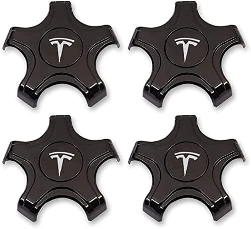 4 stk. Tes-la Model 3 Centerkapsler Navkapsler Cover, Cover Wh