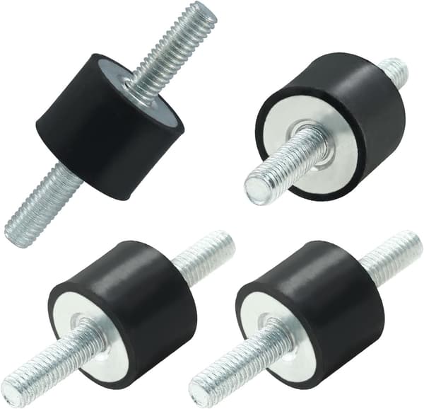 M6 Gummiisolatorfästen 20 x 15 mm 4 st 15 mm M6