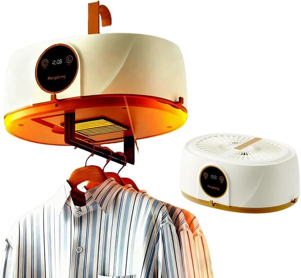 Automatic Ironing Machine, Inflatable Shirt Steamer and Vertical Dryer — One-Button Operation with Remote Control — Ideal for Apartments and Travel