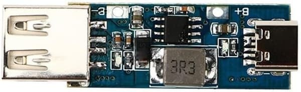 DC-DC Boost til 1A USB-ladekort 4,5 x omformer modul 3V 5V strømforsyning for bærbar elektronikk, 1,45 cm, blå