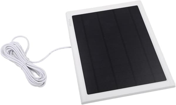 3 meter ringlader utendørs energikilde og 6W 6V solcellepanel med kabel for videodørklokker kameraer (hvit) hvit White
