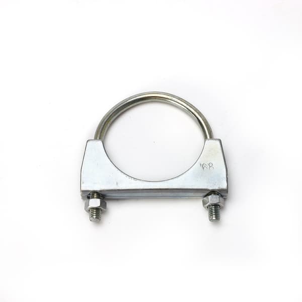(2 stykker) Rørklemmer til 40 mm diameter rør, U-formede rørklemmer, galvaniserede rørstøtter