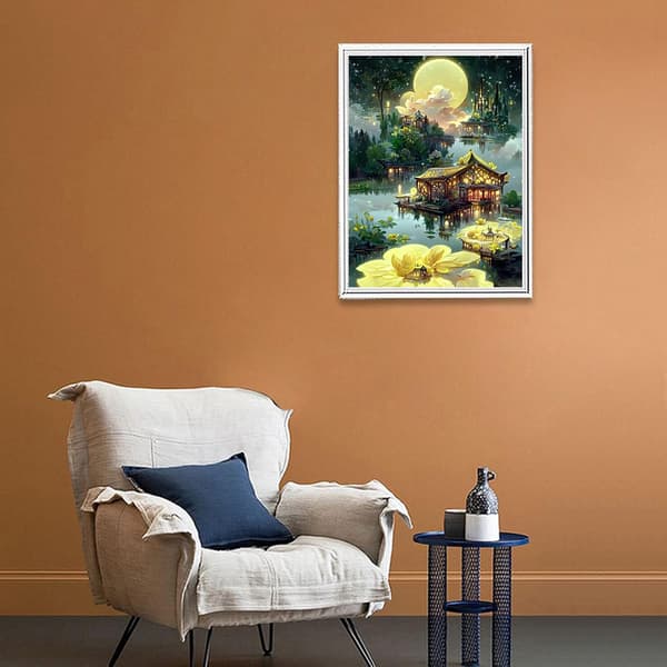 30 × 40 cm DIY Diamantmaling, 5D Diamantmaling efter nummer Ki