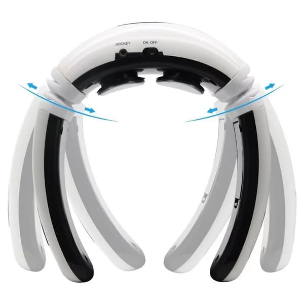 3D elektrisk nakkemassageapparat - Bærbar 6-tilstands justerbar 15 hastighed c