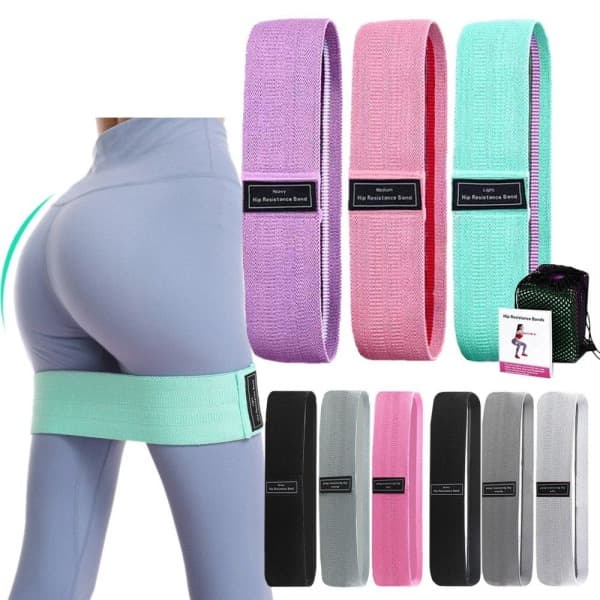 Durable Exercise Band with Light Resistance, Light Grey ljusgrå
