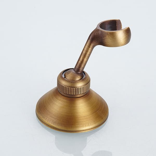 Retro dusjhodeholder for justerbart dusjhode i massiv messing