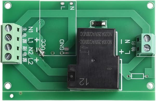 Made Easy 30A Kilde Mekanisme Uavbrutt - Strømkonvertering Dobbel Brytermodul med Bryter for Flyt (12V) 12V 12V