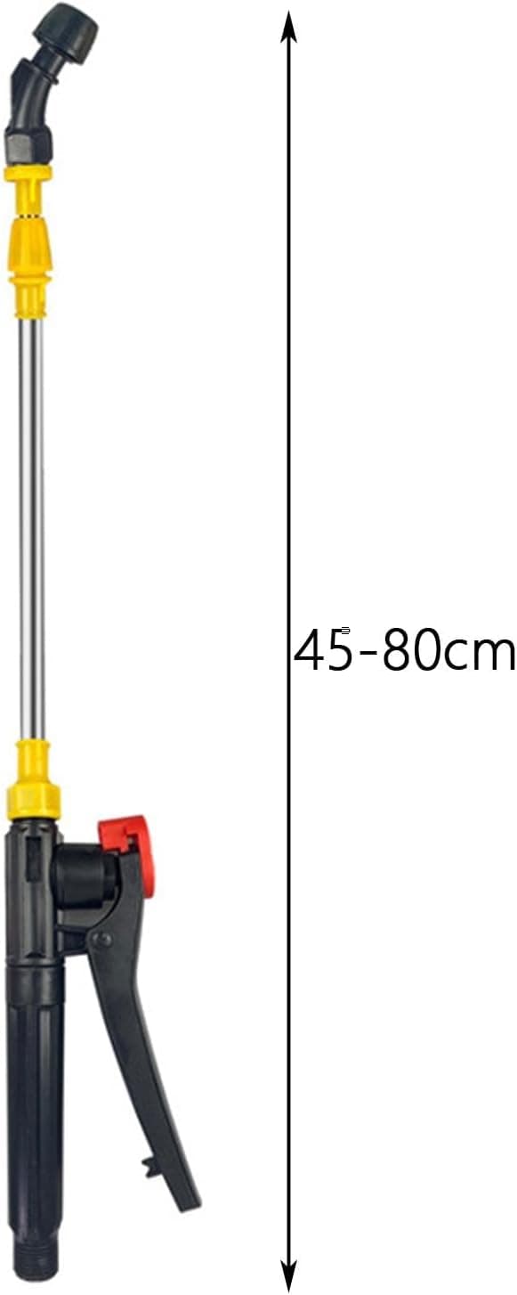 Teleskopisk Sprøjtelanse og Dyse i Rustfrit Stål, 45-80 cm, Tilbehør til Have, Landbrug, Rengøring