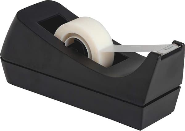 Bords tejpdispenser - Halkfri bas - Viktad tejpdispenser - Perfekt för kontor, hem, skola (Tejp ingår ej) - (2-pack)