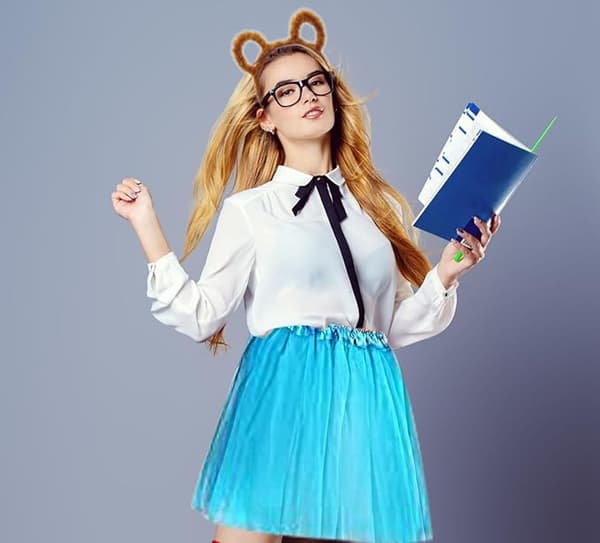 3-delat Sött Hårbandset med Ekorröron för Cosplay & Halloween [JUN]
