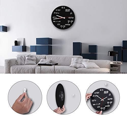 Wall Clock, Creative Math Wall Clock Unique Design Fun Math