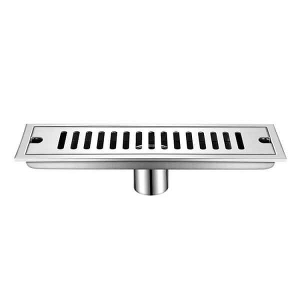 1 stk. 30 cm 304 rustfrit stål rektangulært gulvafløb