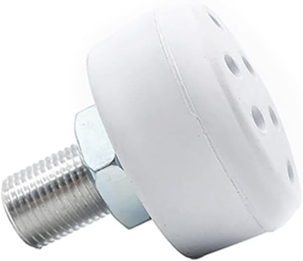 2 x 82A hårdhet diameter gummipropp skridskobroms 15,2 mm skruv för utbyte (vit) vit White