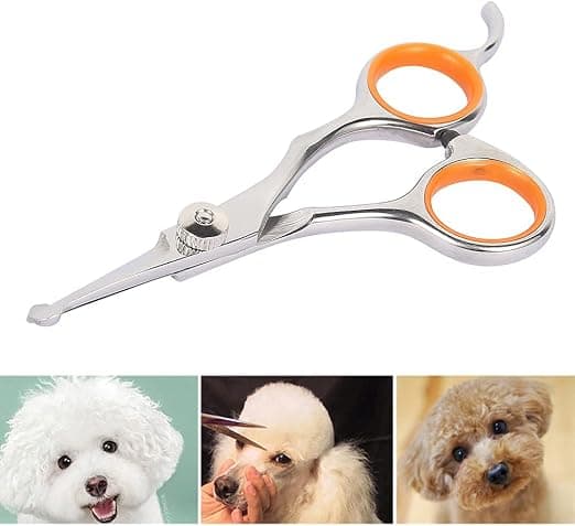 1 stk. skarp hundesaks i rustfrit stål 13×5,5×0,5 cm professionel