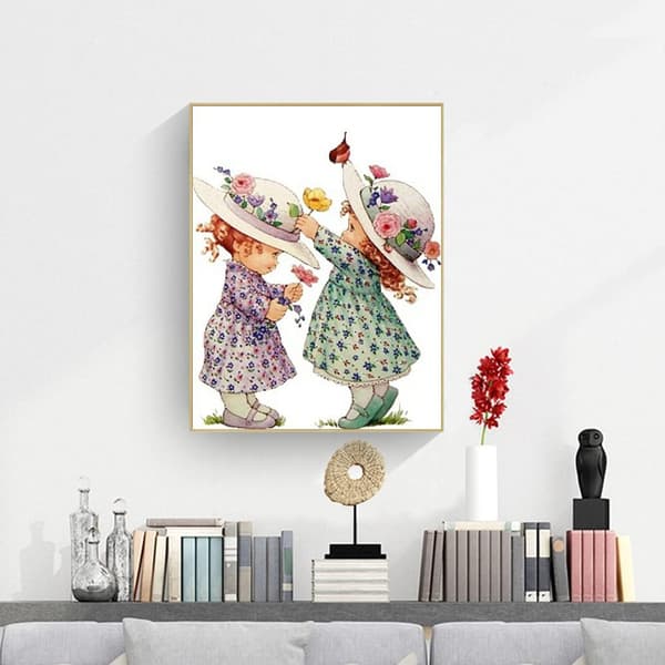 30*40 cm Fuld Diamantbroderi Kunstsæt, Jule Diamantmaling