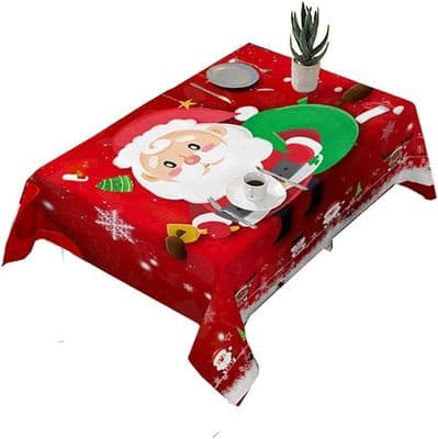 Juleduk - CZYDDD - 140 x 210 cm - Rød - Syntetisk - Maskinvaskbar