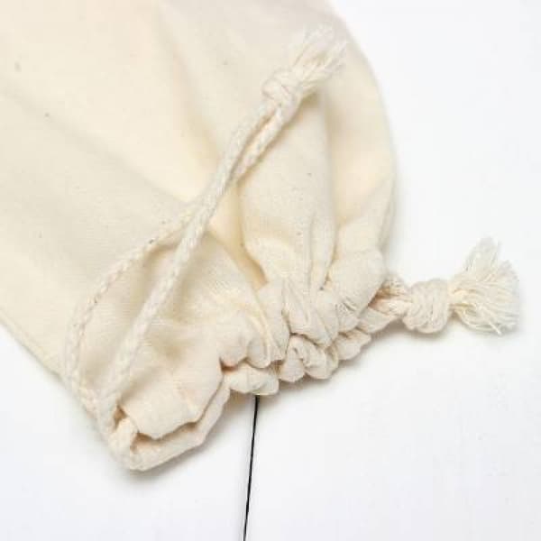 20*25CM Pure Cotton Drawstring Laundry Bag for Home and Travel Storage