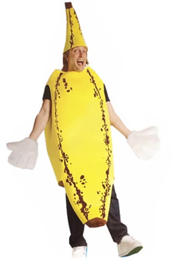 Vuxen Banankostym - One Size - Gul