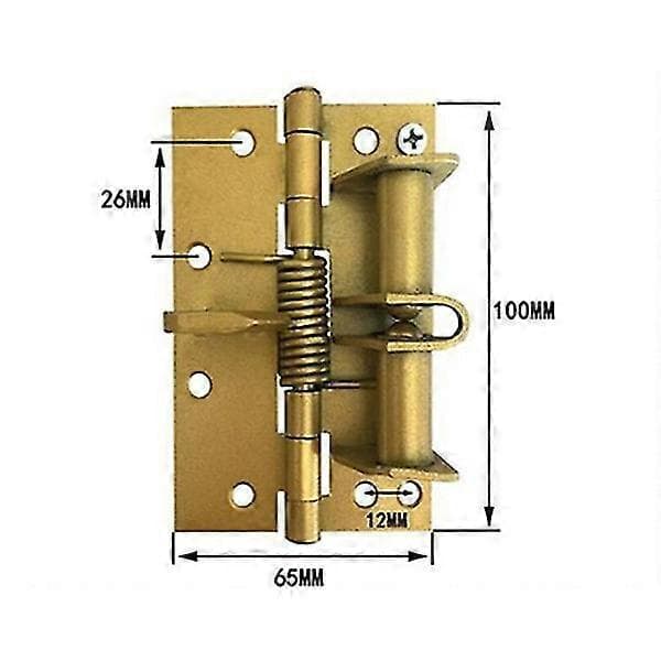 Spring Hinge for Automatic Self-Closing Doors with 8 Screws Multifunctional Door Closer Hinge