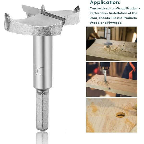 6 stk trebor, hardmetall treforboringsdiameter 30/35