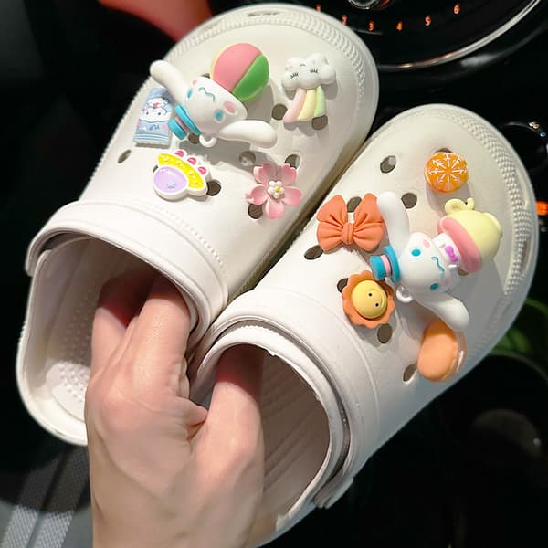 10 stk. ballon store ører hundesko tilbehør til Croc Charms til