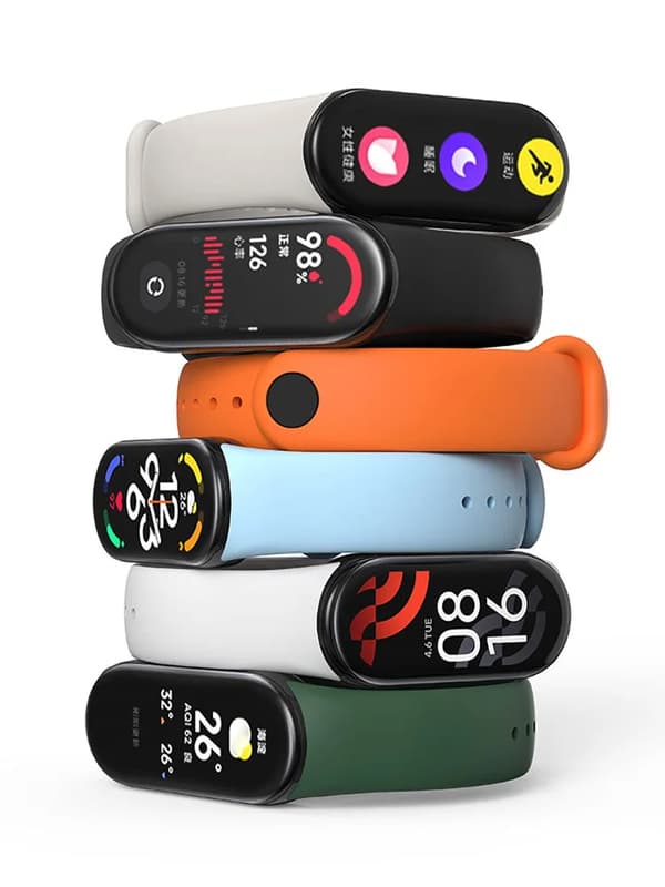 Lyseblå silikone erstatningsrem til Xiaomi Mi Band 10 9 8[JUN] til miband 8 9 10 lyseblå light blue for miband 8 9 10