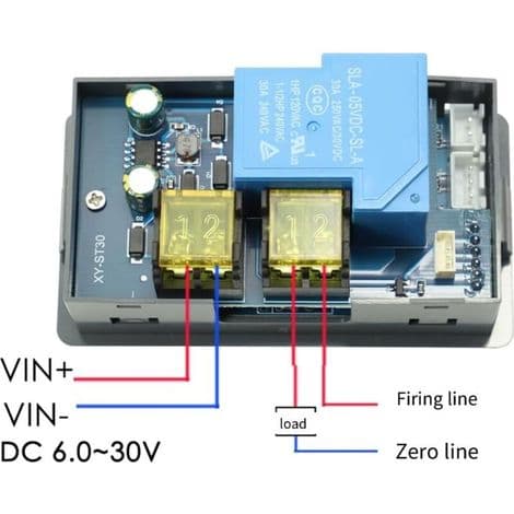 30A WiFi Remote Thermostat Temperature Controller with Cooling Heating APP Temperature Acquisition and Probe (No WiFi Included)