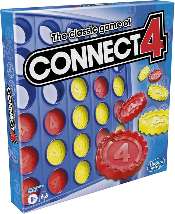 Det klassiska spelet Connect 4 Strategispel för barn; 2 spelare; 4 i rad; Barnpresenter (2-pack)