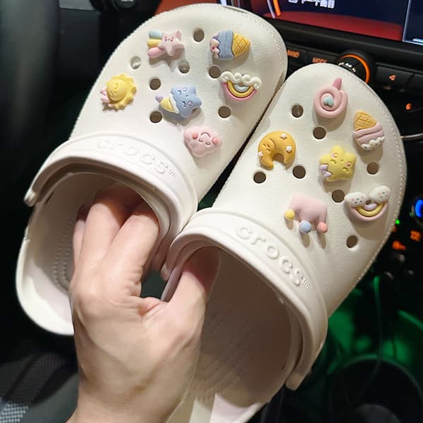 12 stjerner til sko, tilbehør til Croc-charms til teenagere M