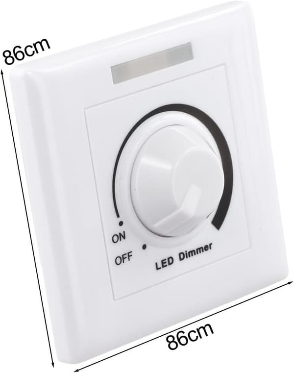 Vridknappsremsor designade ingen rand LED-dimmer för 12V 24V enfärgad belysning med belysning