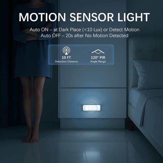 LED Night Light - Night Light with Motion Sensor - Wireless LED Lamp - 3-pack - White Light 6000k - Magnetic - With Light, Day/Night and Motion Detection
