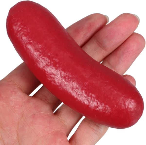 10 tekokuumakoiraa, mini-PVC-makkaramallit, 9,5 cm