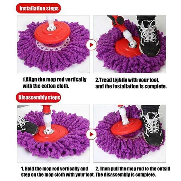 10 stk Dampmoppeputer for Schenley Dampmopp 7 i 1 Rengjøringsmiddel Erstatning Mikrofiber Moppepute Refill for Multi Floor