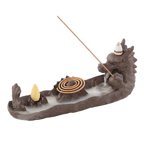 Purple Sand Dragon Backflow Incense Burner Tea Ceremony Decorations Incense Burner Home Decorations