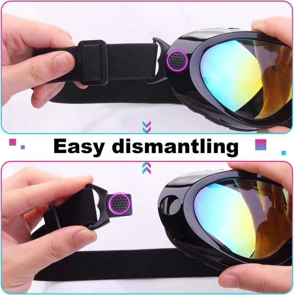 Laskettelulasit, 2 kpl - Musta Multicolor/Rainbow Multicolor, Lumi