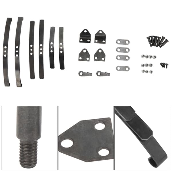 Tamiya 1/14 Lastbil Stål Sort Forreste Bladfjeder Affjedringssæt RC 1/14 Skala Model Bildele