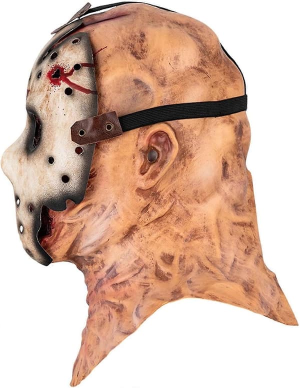 Realistisk Jason-maske med gitter til voksen Halloween-cosplay [JUN]