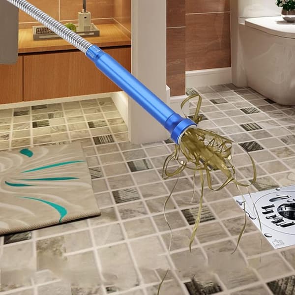 Magnetic pickup tool, flexible grabber with LED light, 4 claws, for garden and drain