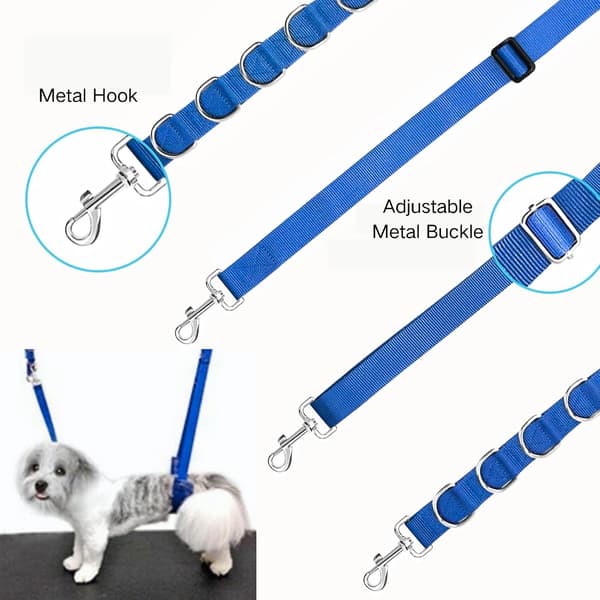 wxsp 3-piece dog harness - strong endurance, adjustable belly strap for table arm care