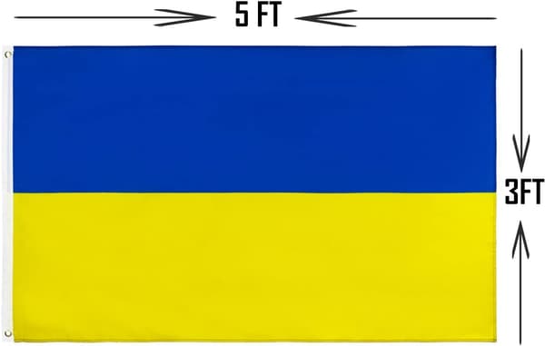 Ukrainan lippu - Ukrainan lipun elävät värit ja UV-kestävyys