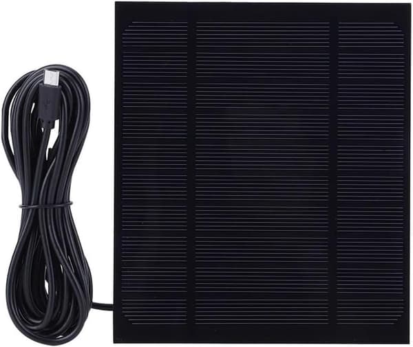 Oplader Android-telefoner, solcellebatteri camping vandreture 3.5W 5V monokrystallinsk solpanel til bærbar strømrejse