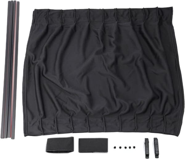 Sidosolskyddsgardiner Nät Diffusion Värmereducering och 2 st Fordonsfönster med Polyester för Dagsljusavskildhet