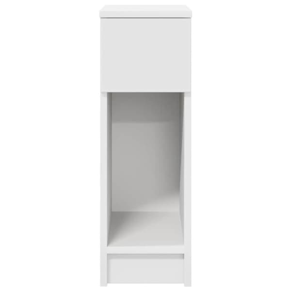 Nattbord med skuff hvit 20x36x60 cm Vit