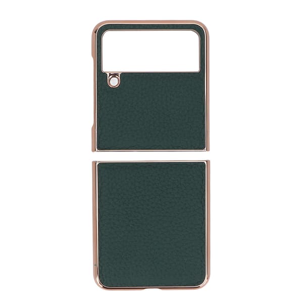 Phone Case Luxury Nano Plating Shockproof Scratch-Resistant Protective Phone Cover for Samsung Galaxy Z Flip4 Green