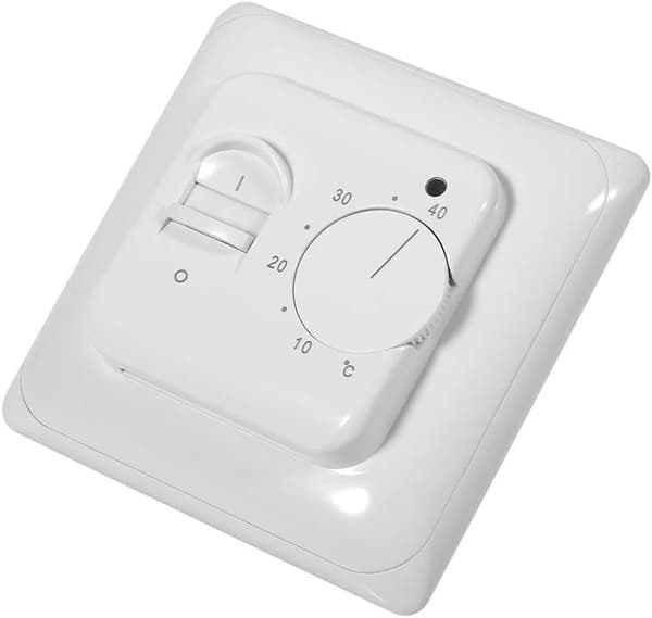 Varmetermostat for gulvvarme, manuell styring