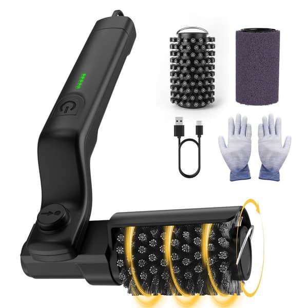 Rechargeable Foldable Grill Brush, Grill Brush with Adjustable Brush Head, Suitable for All Grill Grates, a Gift for Grill Enthusiasts