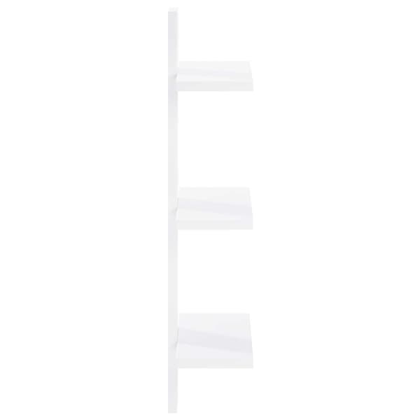 Vegghylle hvit 30 x 13,5 x 64,5 cm konstruert tre