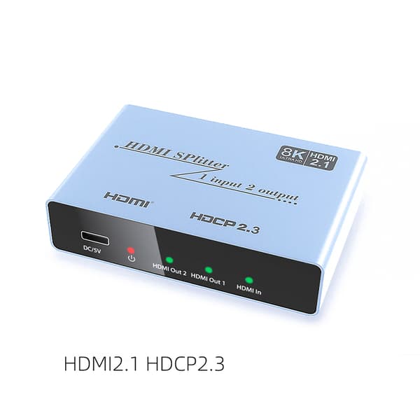 8K 1x2 HDMI-splitter - YZ-B082-V1