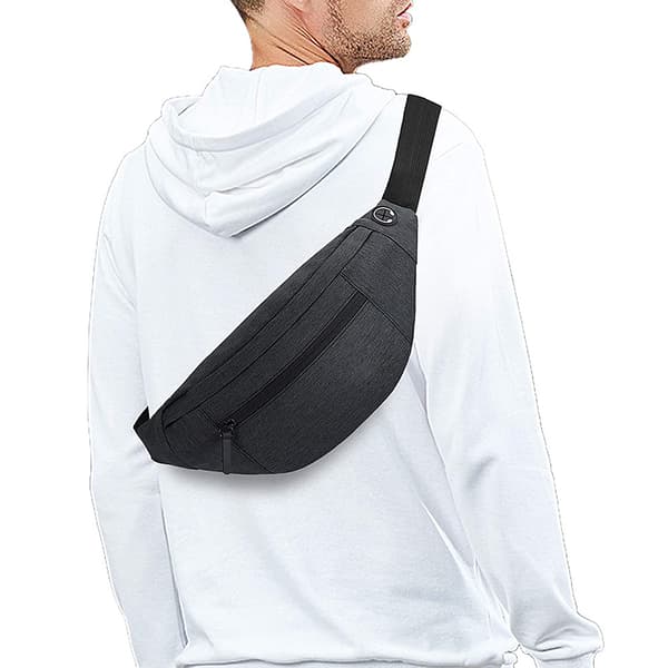Løbebælte til mænd og kvinder, unisex, med midjetaske